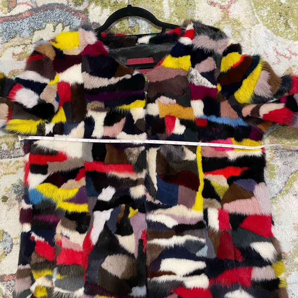 Mink Multicolor Patchwork Leather Jacket. The Fur… - image 4